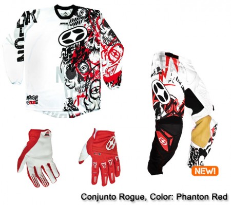 Traje y Guantes marca Phanton Red.